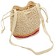 sac à main tipo saco en papel trenzado femme ESPRIT