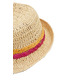 sombrero trilby con rayas bicolores femme ESPRIT