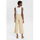pantalon tobillero de lino femme ESPRIT
