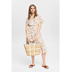 robe midi con estampado floral femme ESPRIT