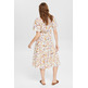 robe midi con estampado floral femme ESPRIT