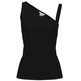 top asimétrico con acabado acanalado femme ESPRIT