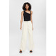 top asimétrico con acabado acanalado femme ESPRIT