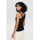 top asimétrico con acabado acanalado femme ESPRIT