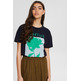 t-shirt estampada de corte holgado femme ESPRIT