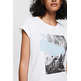 t-shirt con estampado frontal femme ESPRIT