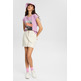 t-shirt con estampado frontal femme ESPRIT