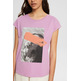 t-shirt con estampado frontal femme ESPRIT