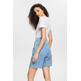 short jeans con pliegues en la cintura femme ESPRIT
