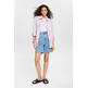 short jeans con pliegues en la cintura femme ESPRIT