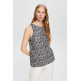 top estampado con efecto arrugado femme ESPRIT