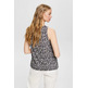 top estampado con efecto arrugado femme ESPRIT