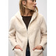 manteau femme  street fake fur coat w. hoody