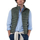 cazadora homme ganso veste acolchado básico verde