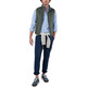 cazadora homme ganso veste acolchado básico verde