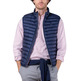 cazadora homme ganso veste acolchado básico marin