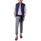 cazadora homme ganso veste acolchado básico marin