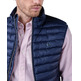 cazadora homme ganso veste acolchado básico marin