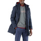 cazadora homme ganso manteau largo plumas marino