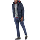 cazadora homme ganso manteau largo plumas marino