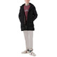 cazadora homme ganso manteau largo plumas negro