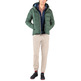 cazadora homme ganso manteau corto plumas verde
