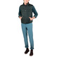 cazadora homme ganso veste acolchado básico verde