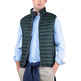cazadora homme ganso veste acolchado básico verde