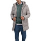 cazadora homme  el ganso manteau plumas largo beige