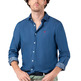 chemise homme  ganso chemise denim doble tintura