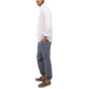 chemise homme  el ganso chemise lino garment dyed butto