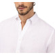 chemise homme  el ganso chemise lino garment dyed butto