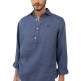 chemise homme  el ganso chemise polera lino marino