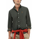 chemise homme  el ganso chemise pana verde