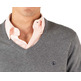 maillot homme ganso maillot cuello pico coderas gri