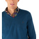 maillot homme ganso maillot cuello pico coderas azu