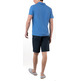 homme pôle liso azul u