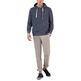 homme sweat-shirt capucha azul u