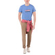 t-shirt homme  ganso t-shirt estampada ganso azul