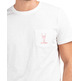 t-shirt homme el ganso t-shirt garment dyed blanco l