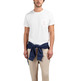 t-shirt homme el ganso t-shirt garment dyed blanco l