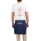 t-shirt homme el ganso t-shirt garment dyed blanco l