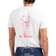 t-shirt homme el ganso t-shirt garment dyed blanco l