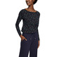 t-shirt femme  ESPRIT boat neck t aop