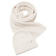 boîte cadeau comprenant un bonnet et une écharpe en tricot femme ESPRIT