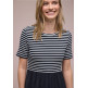 femme mat mix dress_striped 27502