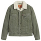 veste en jean homme  levis type 3 sherpa trucker thyme sh