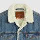 cazadora homme  levi's type 3 sherpa trucker in the m