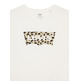 t-shirt femme  levis the perfect tee bw leopard clo