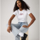 t-shirt femme  levi's the perfect tee serif stud out